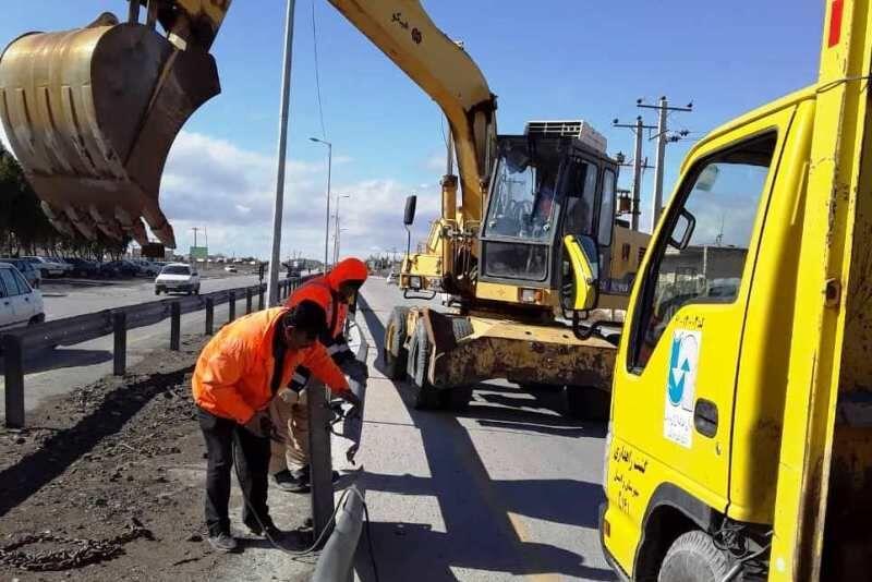 خبرنگاران چهار نقطه پرحادثه جاده های استان مرکزی ایمن سازی شد