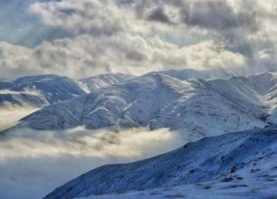 اولین برف چشم نواز زمستانی در ییلاقات مشهد