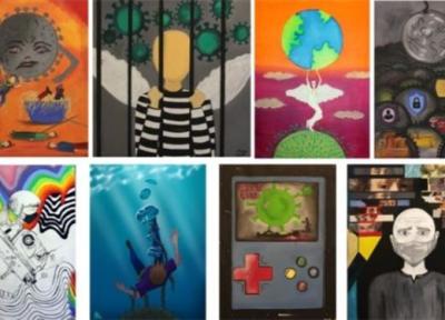 نمایشگاه نقاشی کرونا، دشمن مشترک در حمایت از بچه ها محک